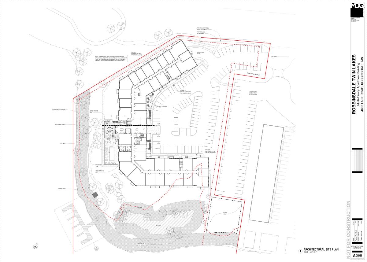 picture of development site plan 4600 Lake Road