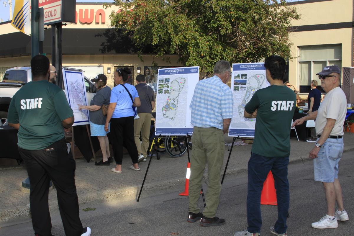 Discussing a Sanborn Park Concept Plan