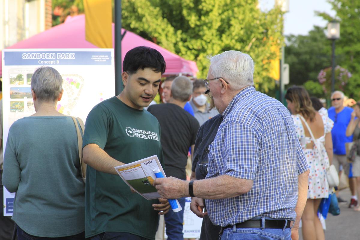 Discussing a Sanborn Park Concept Plan