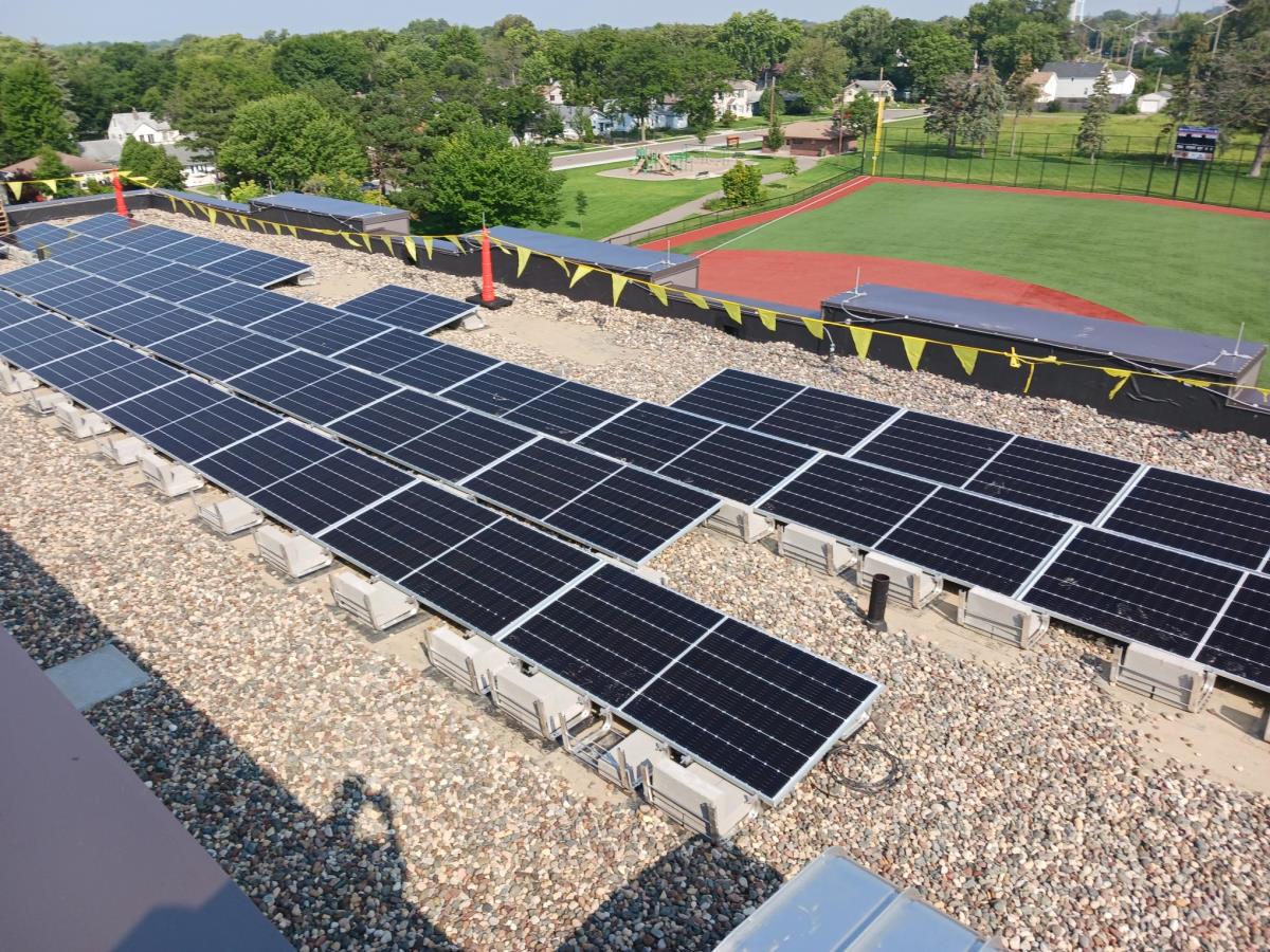 Solar Panels at the Robbinsdale Water Treatment Plant